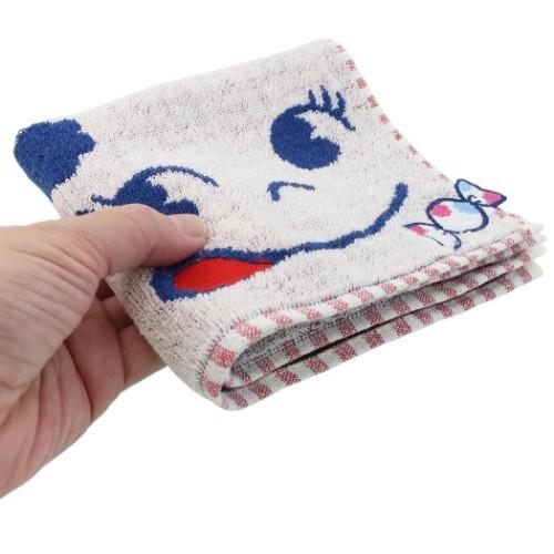 不二家 ハンドタオル 不二家のペコちゃん 抗菌防臭 パイル ジャガード