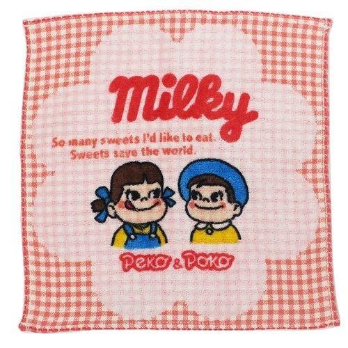 不二家（FUJIYA） ハンドタオル チェックミルキー 不二家のペコちゃん