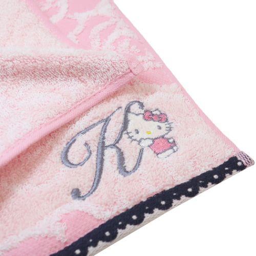 ハローキティ イニシャル ハンカチタオル サンリオ ミニタオル