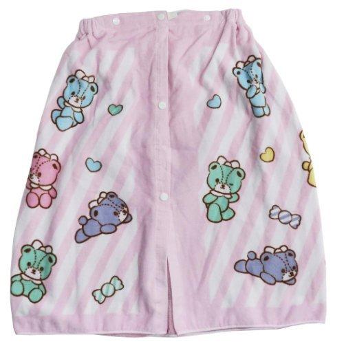 ハローキティ 60cm丈 巻き 巻きタオル 制菌 ラップタオル タイニー