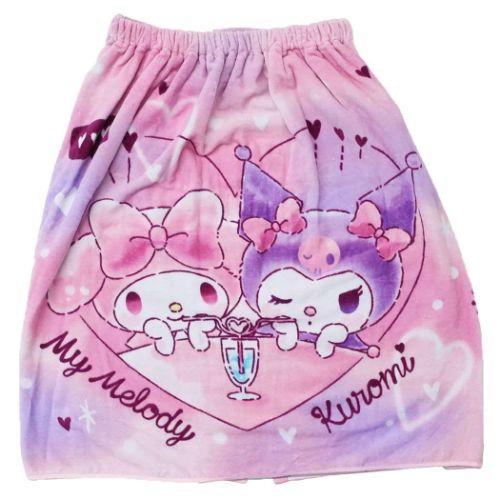 クロミ マイメロディ キャラクター ラップタオル 60cm丈 巻き巻き