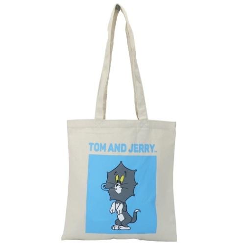 トートバッグ トムとジェリー 人気海外一番 キャンバス トート アンブレラトム キャラクター 手提げかばん 最新