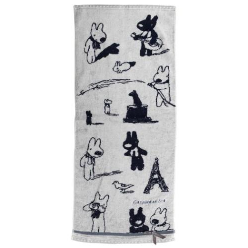 リサとガスパール 抗菌 防臭 ジャガード ロングタオル フェイスタオル ラフスケッチ 絵本キャラクター キャラクターのシネマコレクション 通販 Paypayモール