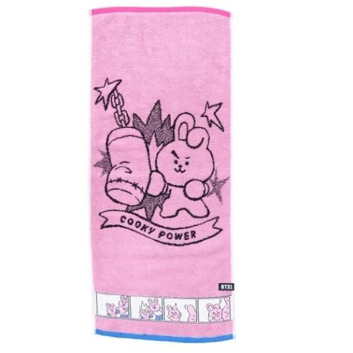 Bt21 グッズ フェイスタオル キャラクター 人気ブランド多数対象 制菌 ジャガード コミックタッチ 319円 Cooky Line ロングタオル Friends1