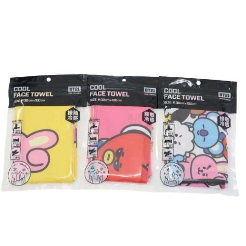 BT21 クールロングタオル LINE FRIENDS 夏用 ひんやりタオル キャラクター ゲットトゥゲザー プレゼント 男の子 女の バレンタイン｜cinemacollection｜04