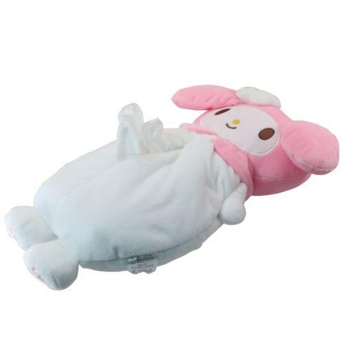 サンリオ　マイメロディ　ぬいぐるみ付きティッシュケース　ティッシュカバー クロミ マイメロディ ぬいぐるみ ねそべりティッシュカバー