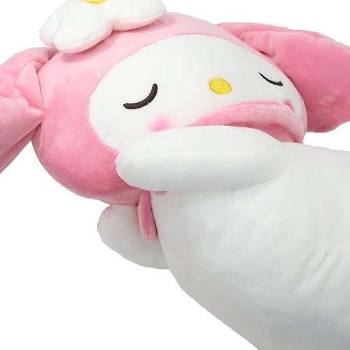 マイメロディ ねんね　ぬいぐるみ 寝顔　すやすや　花持ち サンリオ　レア マイメロディ すやすや 添い寝枕 ぬいぐるみクッション サンリオ