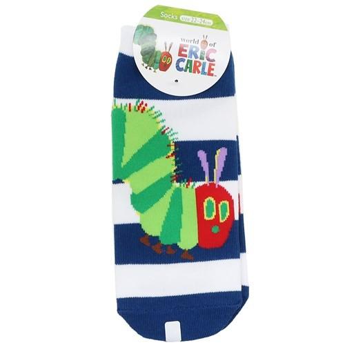 感謝価格 キャラクターグッズ はらぺこあおむし 女性用 靴下 絵本 レディース ソックス ボーダーnv エリックカール Aynaelda Com