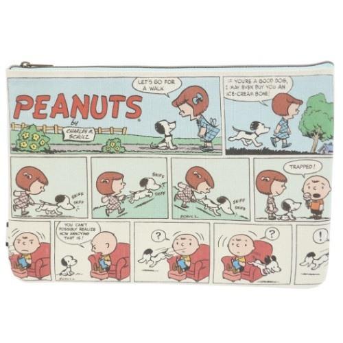 平ポーチ スヌーピー ビッグ フラットポーチ ピーナッツ 50年代コミックシリーズ プレゼント キャラクターのシネマコレクション 通販 Paypayモール
