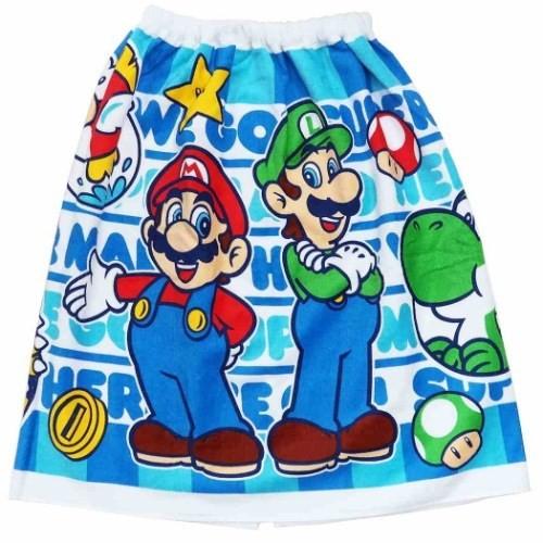 60cm丈 巻き 巻きタオル スーパーマリオ ラップバスタオル 60 1cm 海プール 着替えタオル キャラクターのシネマコレクション 通販 Paypayモール