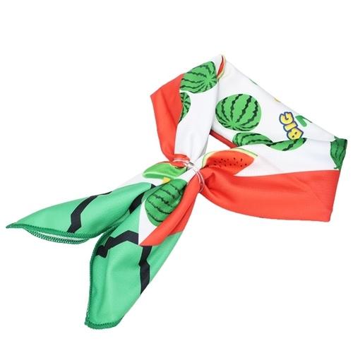 スーパー クールタオル グッズ 夏用 ひんやりサマータオル スイカバー スカーフリング付き おやつ キャラクター キャラクターのシネマコレクション 通販 Paypayモール