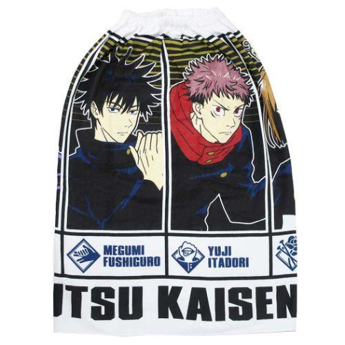 呪術廻戦 少年ジャンプ アニメキャラクター ラップタオル 80cm丈 巻き