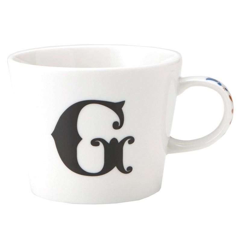 東欧風alphabet Mug イニシャル マグカップ 小皿 ギフトセット アルファベット プレート付マグカップ G Made In Japan 日本製 誕生日ギフト雑貨 キャラクターのシネマコレクション 通販 Paypayモール
