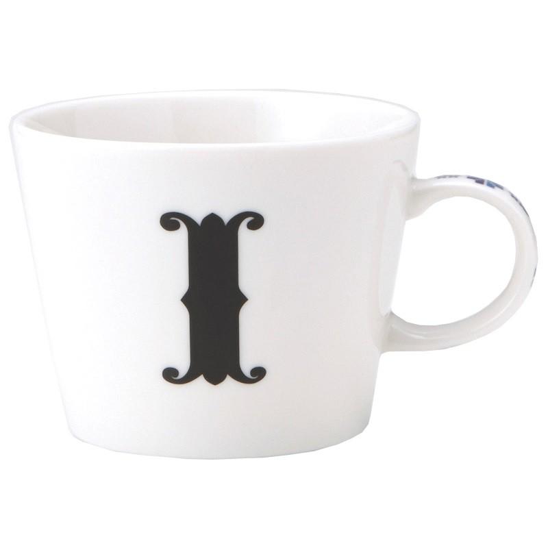 誕生日ギフト雑貨 アルファベット プレート付マグカップ 東欧風alphabet Mug Made In Japan 日本製 イニシャル マグカップ 小皿 ギフトセット I キャラクターのシネマコレクション 通販 Paypayモール