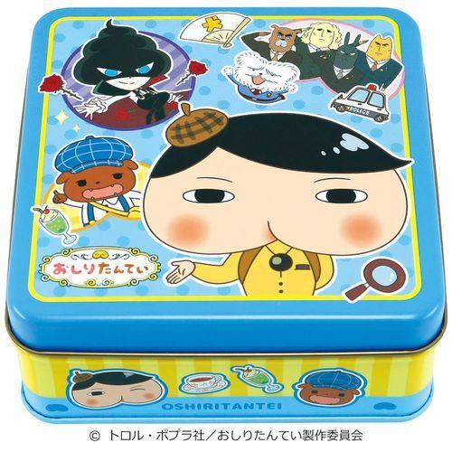 おしりたんてい スクエア缶 In 丸コーンパフ チョコレート チョコレート バレンタイン プレゼント用 お菓子 キャラクター グッズ キャラクターのシネマコレクション 通販 Paypayモール