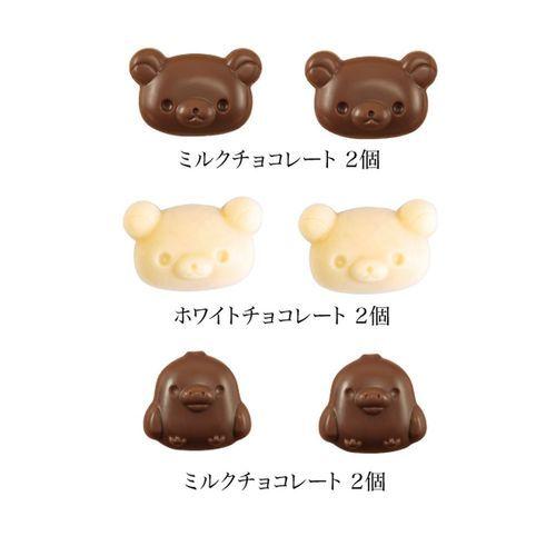 リラックマ キャラクター キャラチョコ バレンタインギフト フェイスチョコ 6個セット プレゼント用 お菓子 サンエックス グッズ キャラクターのシネマコレクション 通販 Paypayモール