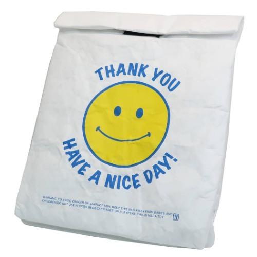 保冷ランチバッグ Smiling 紙袋風 ポーチ ホワイト オクタニコーポレーション お弁当かばん Phafo Com