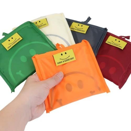 即納特典付き スマイリーフェイス キャラクター エコバッグ 折りたたみ ショッピングバッグ Smiley Face グッズ409円 Aynaelda Com