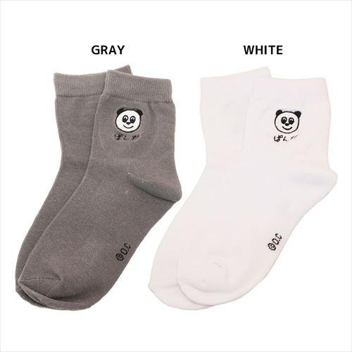 女性用靴下 ぱんださん レディースワンポイント刺繍ソックス オクタニ 雑貨 グッズ 学生制服 スクールソックス キャラクターのシネマコレクション 通販 Paypayモール