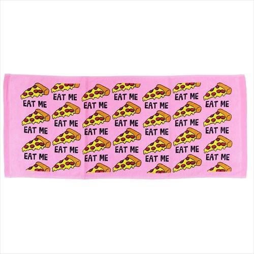 Eat Me Pizza ギフト雑貨 フェイスタオル おもしろ雑貨 オクタニコーポレーション プリントロングタオル キャラクターのシネマコレクション 通販 Paypayモール
