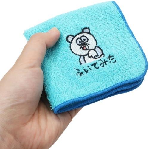 カタログギフトも ミニタオル きもかわ おえかきシリーズ ワンポイント 刺繍 ハンカチタオル ヘタクソパンダ269円 Aynaelda Com