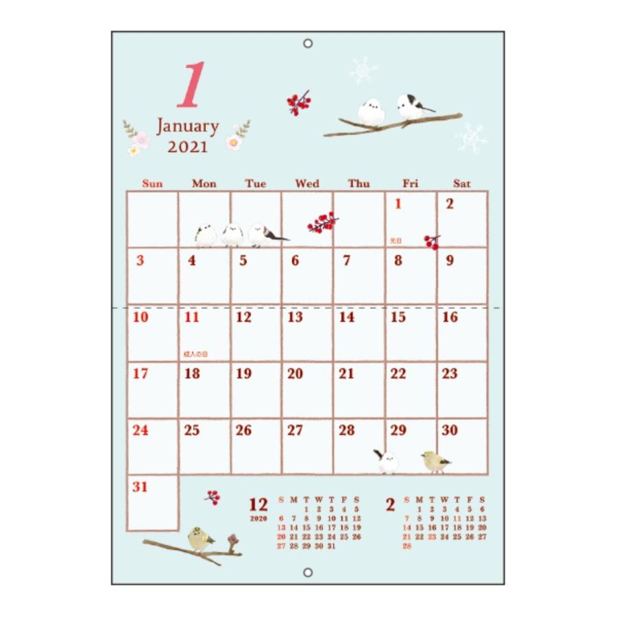 壁掛け カレンダー 21年 壁掛けカレンダー21年 スケジュール Beaux Oiseaux オリエンタルベリー イラスト キャラクターのシネマコレクション 通販 Paypayモール
