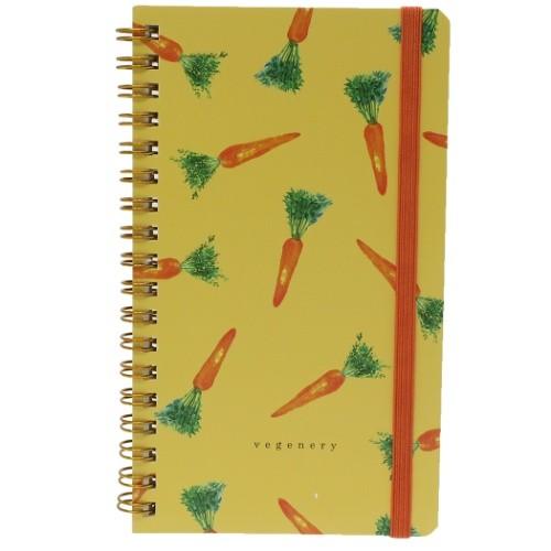 リングノート グッズ Vegenery ゴムバンド付き 縦長 ダブル リング ノート ニンジン イノウエエリコ おしゃれ オリエンタルベリー キャラクターのシネマコレクション 通販 Paypayモール