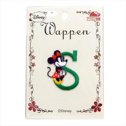 ミッキー ミニー イニシャルアイロンパッチ アルファベット S グッズ ワッペン キャラクター ディズニー パイオニア 手芸用品 キャラクターのシネマコレクション 通販 Paypayモール