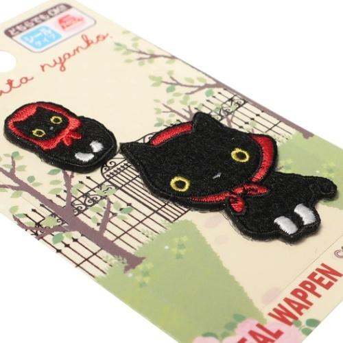 靴下にゃんこ キャラクター ワッペン アイロンパッチシール 2枚セット マトリョーシカ クロ猫 サンエックス グッズ キャラクターのシネマコレクション 通販 Paypayモール