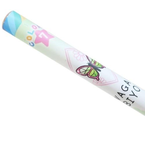 和柄びより 小学生 中学生 女の子向け かわいい 7色 鉛筆 レインボー 丸軸 えんぴつ チョウ ピンク クーリア キャラクターのシネマコレクション 通販 Paypayモール