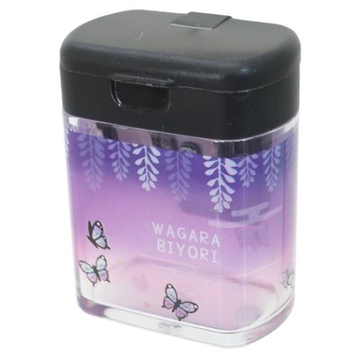 和柄びより 2way シャープナー 鉛筆削り チョウ ムラサキ 小学生 中学生 女の子向け かわいい キャラクターのシネマコレクション 通販 Paypayモール