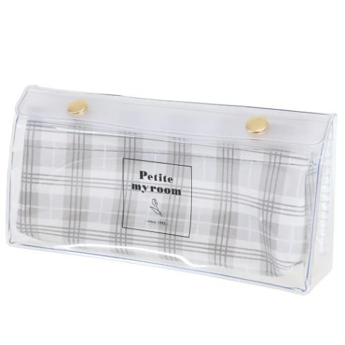 筆箱 グッズ クリップ ペンケース 小学生 中学生 高校生 女の子 プチマイルーム グレー キャラクターのシネマコレクション 通販 Paypayモール