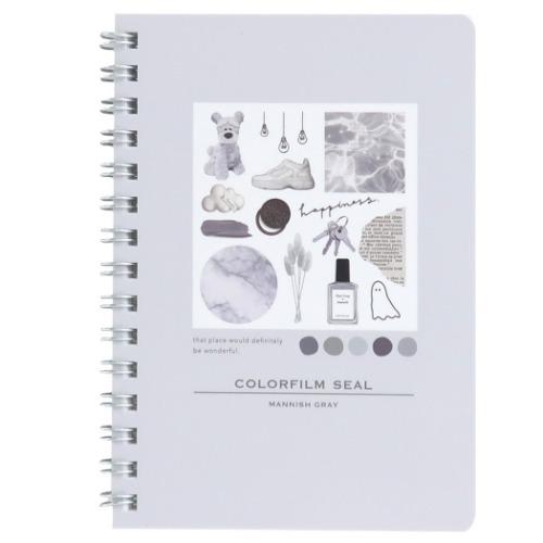 リングノート カラフィルム A6 Wリングノート おしゃれ グレー キャラクターのシネマコレクション 通販 Paypayモール