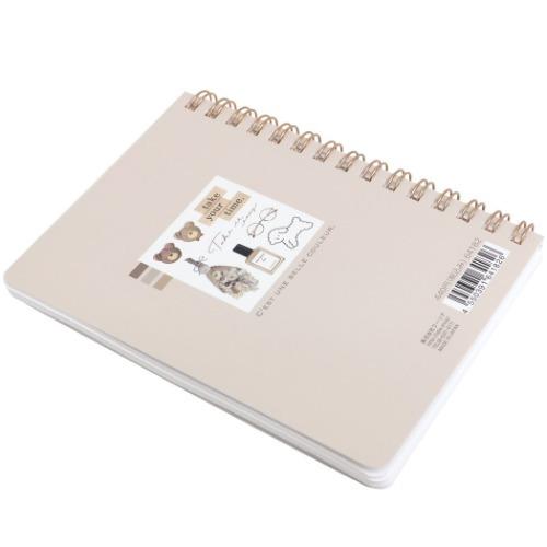 人気特価激安 リングノート おしゃれ A6 Wリングノート カラフィルム ラテ Materialworldblog Com