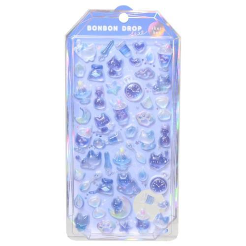 シールシート ボンボンドロップシール シャーベット よるねこボンボン