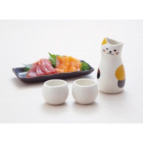 熱燗日本酒セット グッズ とっくり ＆ おちょこ 2個セット みけねこ  おもしろ雑貨 プレゼント 男の子 女の子 ギフト バレンタイン｜cinemacollection｜05