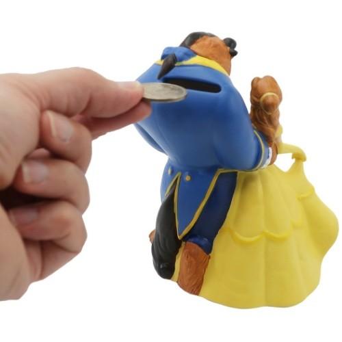 Disney（ディズニー） 美女と野獣 磁器製 フィギュア 貯金箱