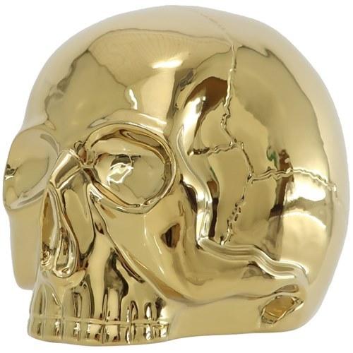 陶器製貯金箱 骸骨貯金箱 セラミックフィギュアバンク サンアート