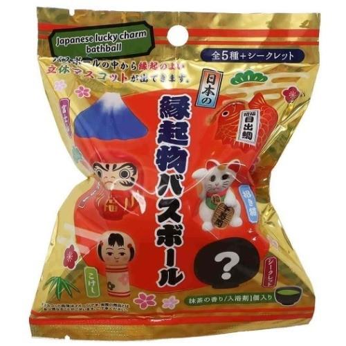 バスボール 24個入BOX 日本の縁起物 入浴剤 抹茶の香り まとめ買い