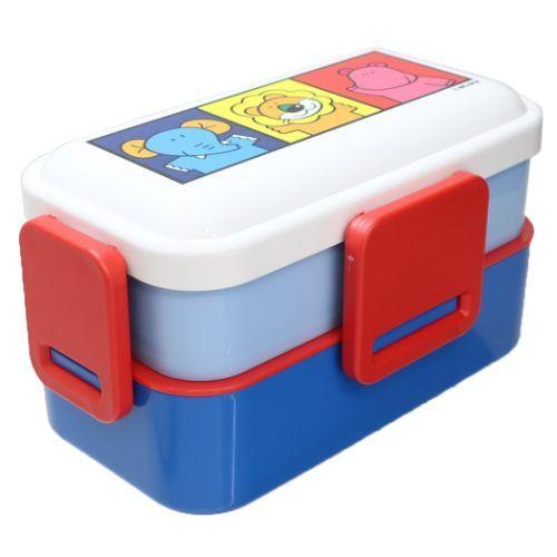 たべっ子どうぶつ 4点ロック 2段ランチボックス ギンビス お弁当箱