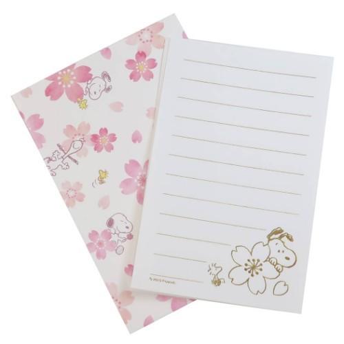 SNOOPY（スヌーピー） ミニレターセット 手渡し手紙セット さくら