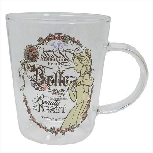 Disney 美女と野獣 ベル マグカップ 耐熱ガラスMUG 三郷陶器 Disney 美女と野獣 ベル マグカップ 耐熱ガラスMUG 三郷陶器