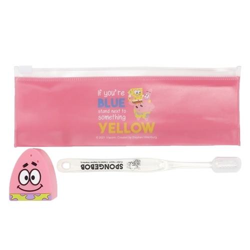 スポンジボブ ポーチ付き歯ブラシスタンドセット 洗面用具 パトリック