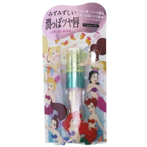 リップグロス リトルマーメイド アリエル コスメ雑貨 春夏新作 ディズニープリンセス レインボーピンク リップスティック キャラクター 化粧雑貨 グッズ