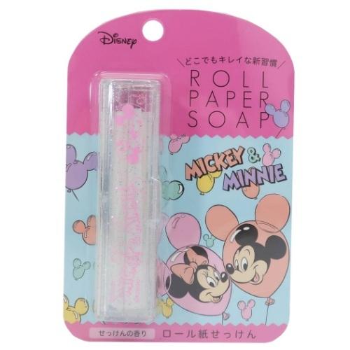 ミッキー ミニー キャラクター 紙せっけん ロールペーパーソープ 石鹸の香り ディズニー キャラクターのシネマコレクション 通販 Paypayモール
