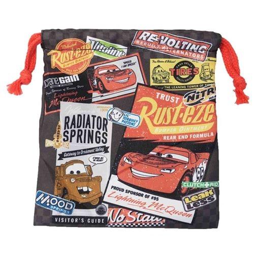 キャラクターのシネマコレクションカーズ きんちゃくポーチ S ディズニー 巾着袋 キャラクター 新入学 有名ブランド