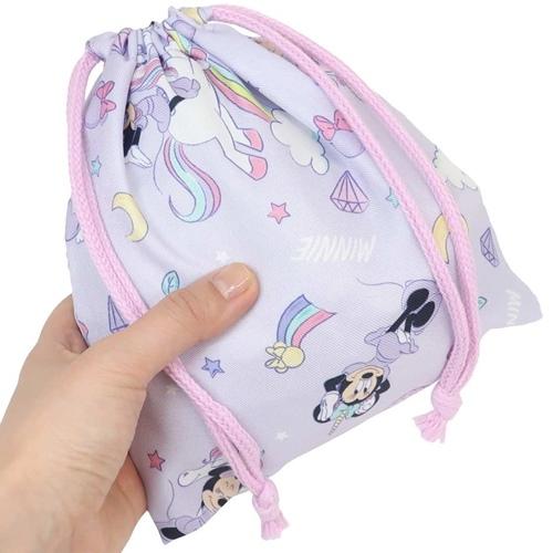 ミッキー＆フレンズ ミニーマウス きんちゃくポーチ S 巾着袋 総柄  