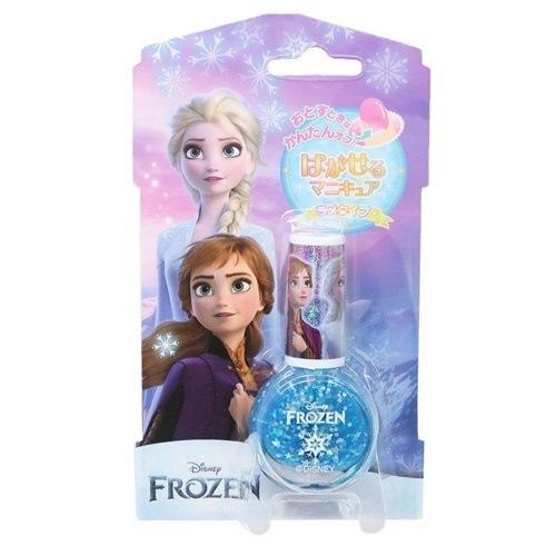 期間限定 アナと雪の女王 ディズニープリンセス キャラクター ピールオフネイルアート はがせるマニキュア ラメブルー Riosmauricio Com