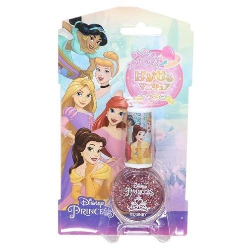 ディズニープリンセス キャラクター ピールオフネイルアート はがせるマニキュア ラメグリッターピンク ディズニー キャラクターのシネマコレクション 通販 Paypayモール