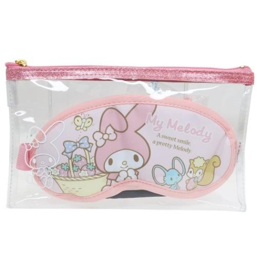 休日 マイメロディ グッズ アイマスク 耳栓 セット ケース付き キャラクター トラベル雑貨 サンリオ